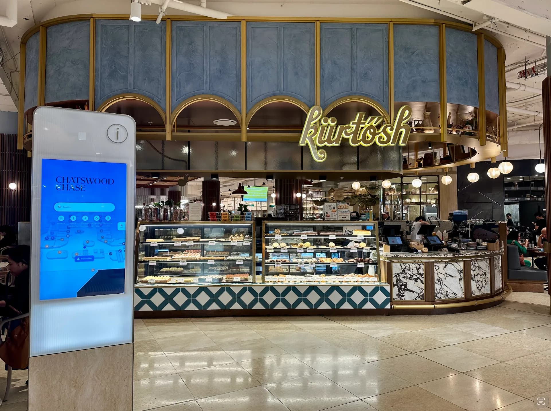 Kürtősh cake display and counter at Chatswood Chase