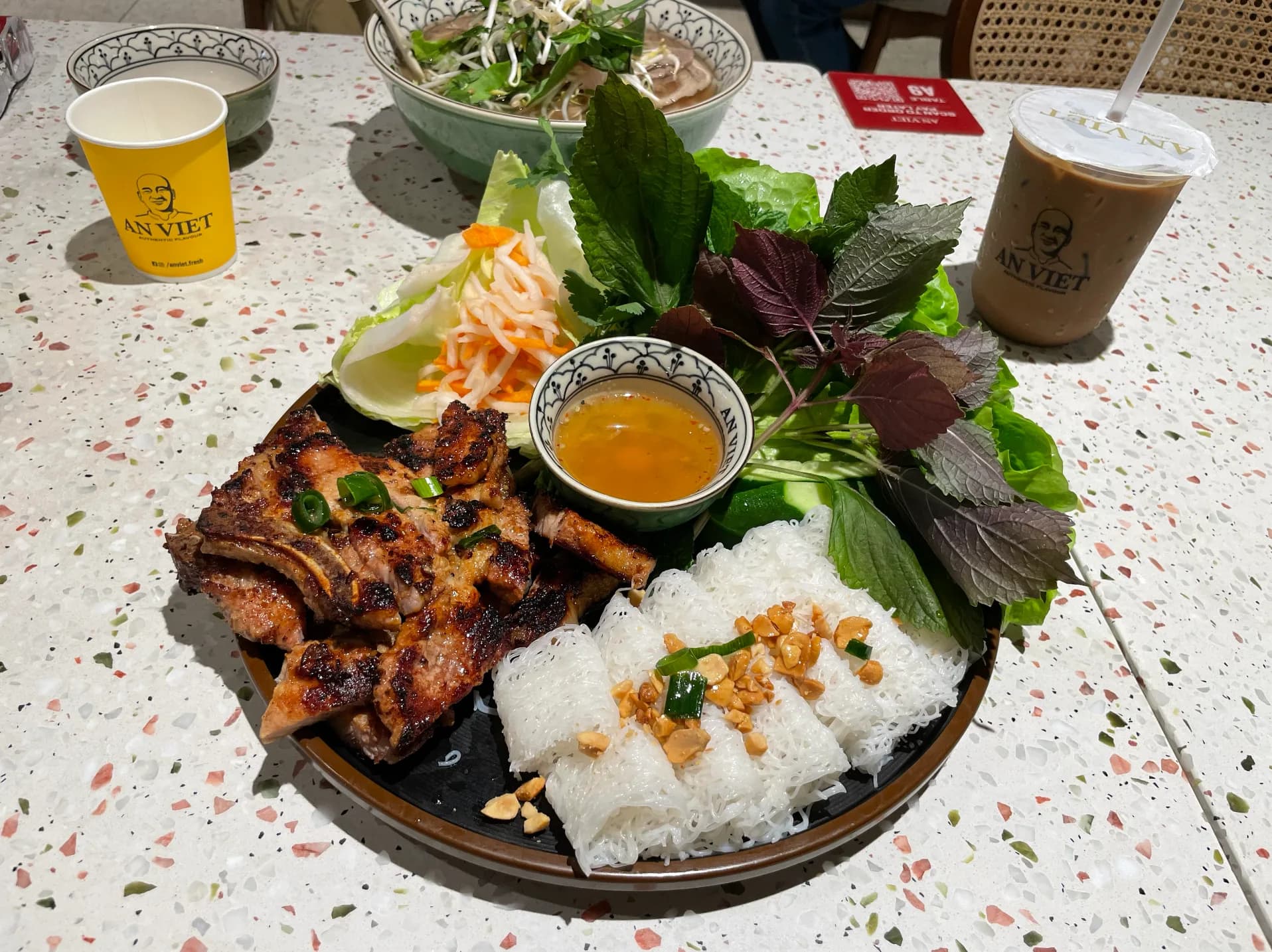 Grilled Pork plate at An Viet Chatswood