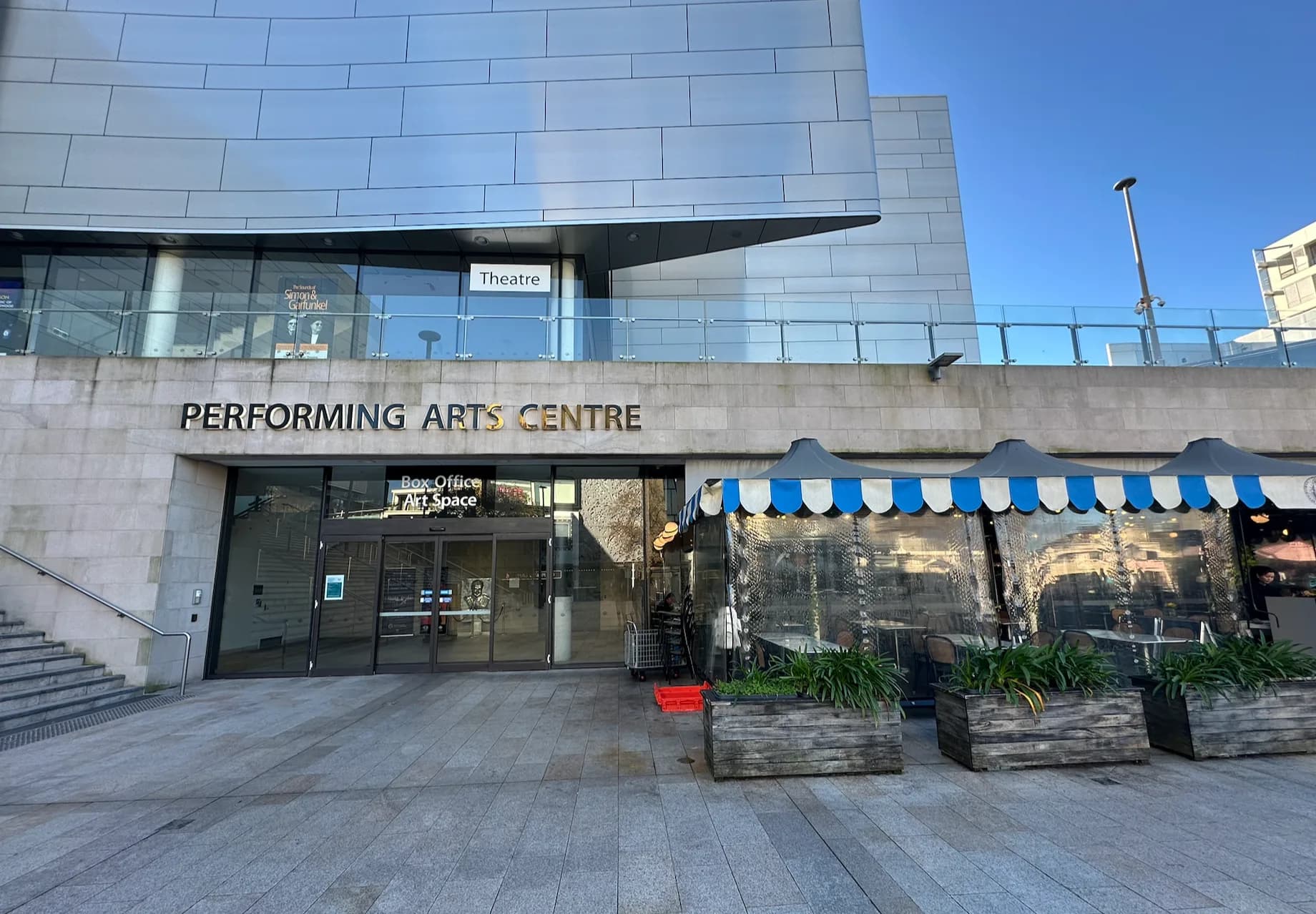 Performing arts centre entrance at The Concourse, Chatswood