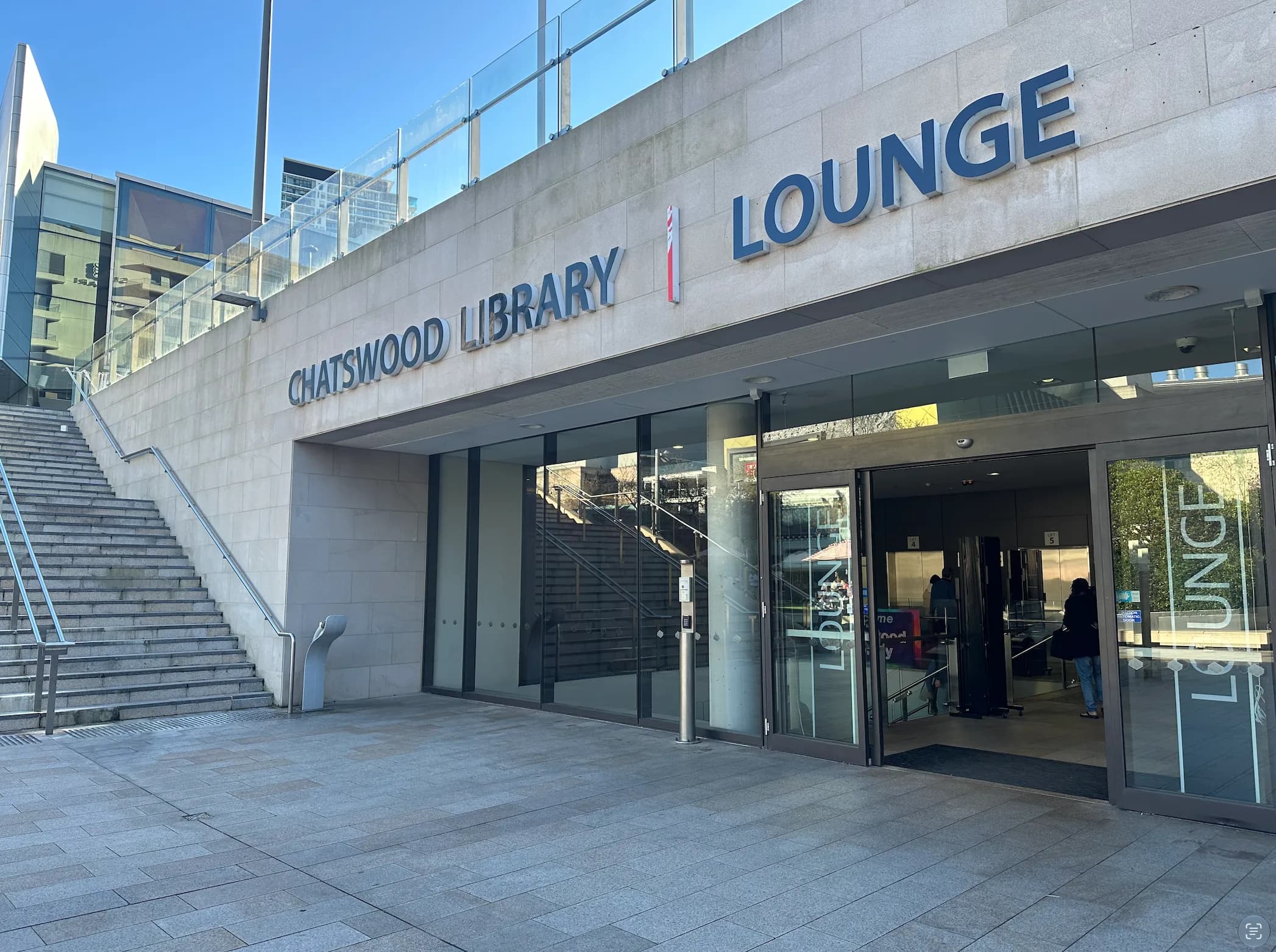 Chatswood Library entrance