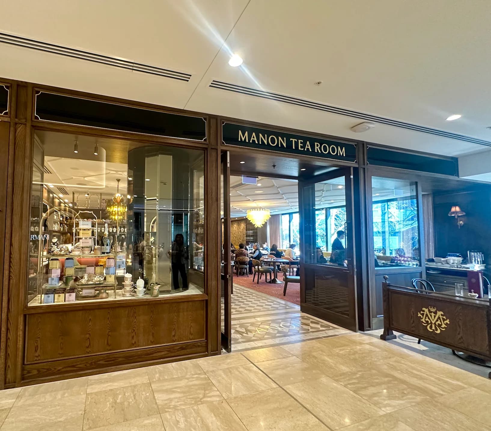 Manon Tea Room exterior in chatswood chase