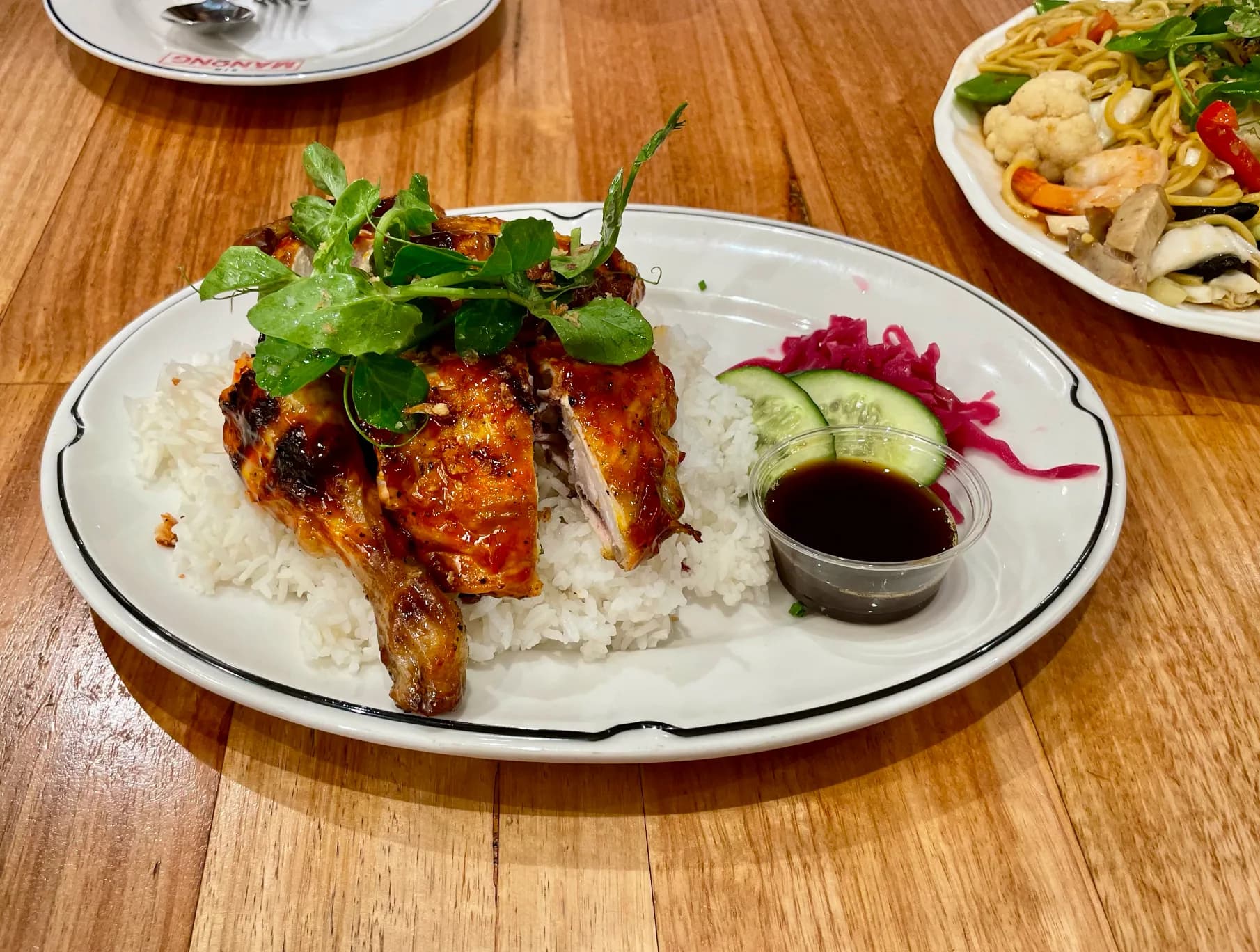 roasted chicken at Sir Manong