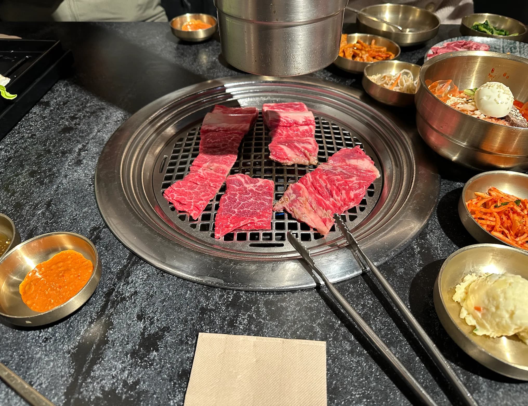 meat grill at KOGI Korean BBQ Chatswood Chase
